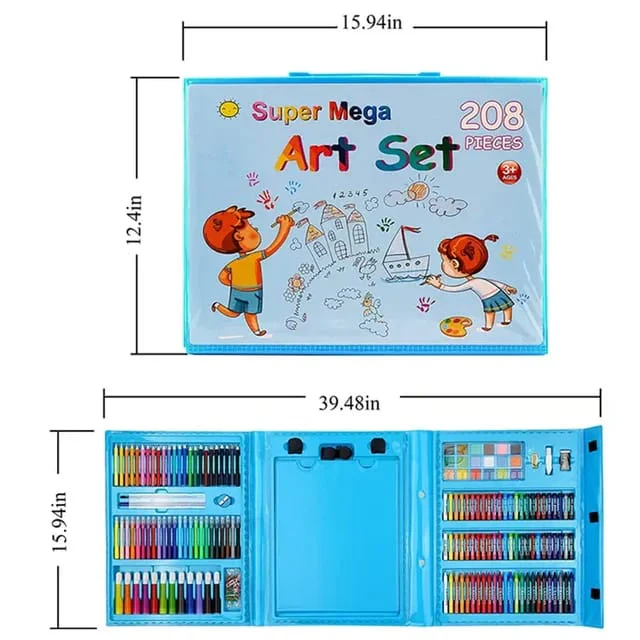 208 pcs kids super mega art set - Image 2