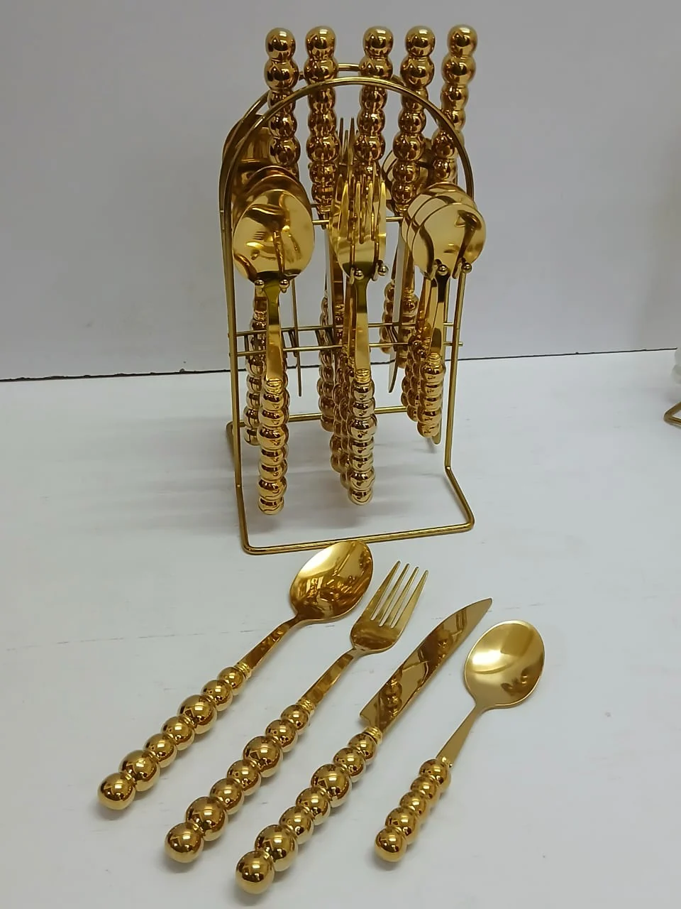 24 pcs Cutlery set with stand - Image 2