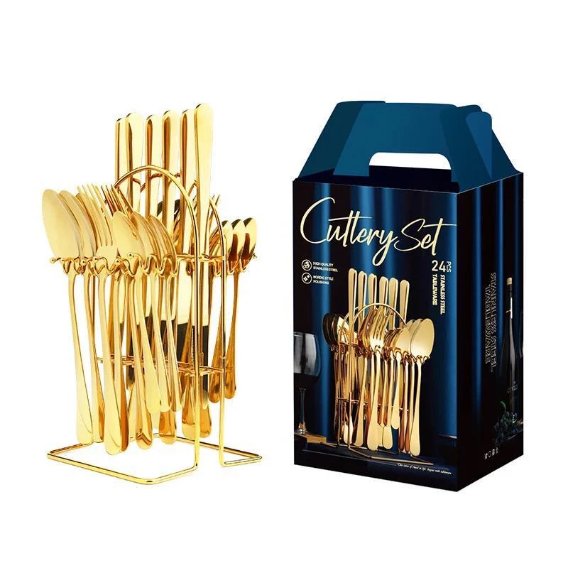 24 PCs Stainless steel cutlery set - Image 3