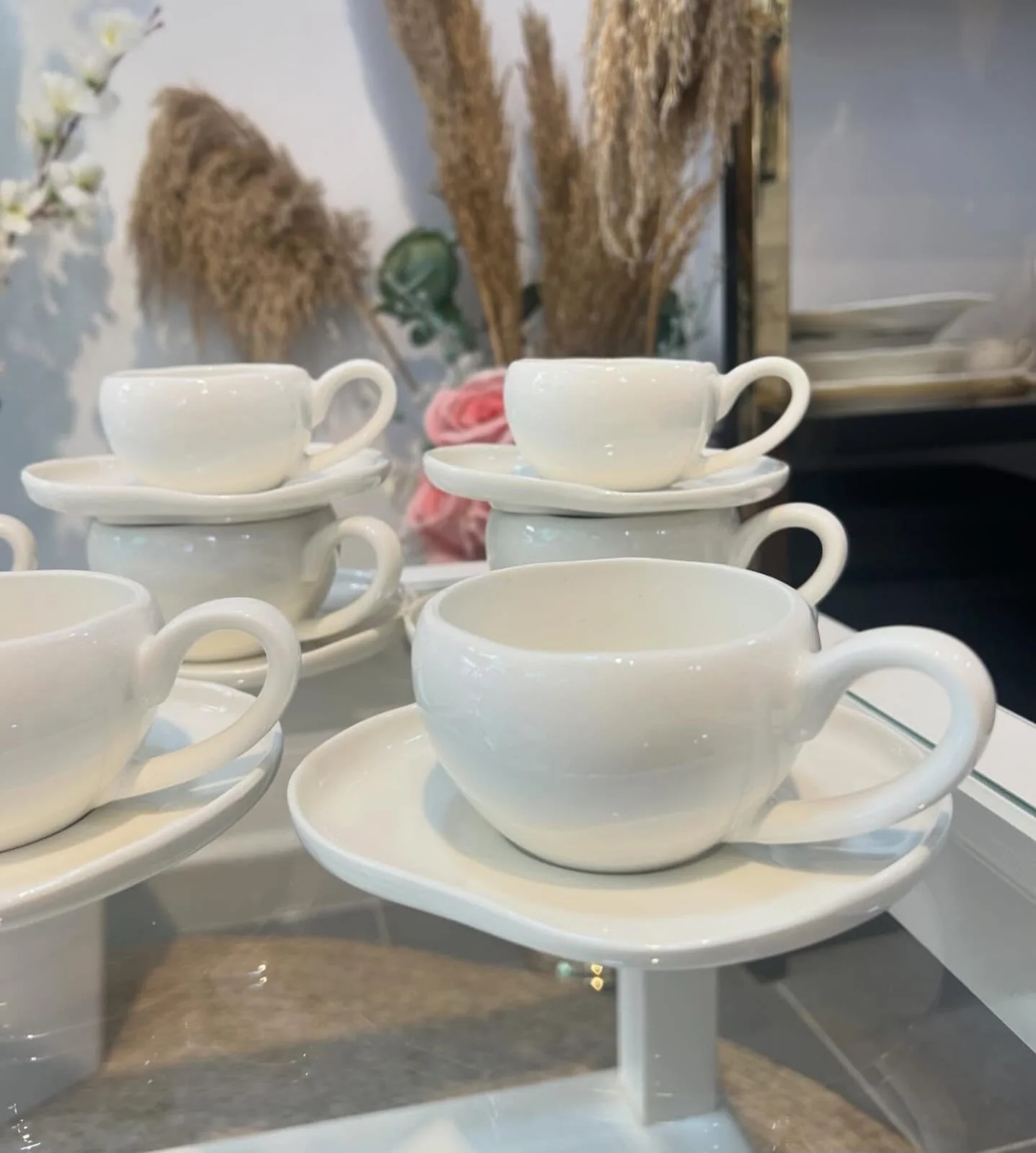 25-Piece Premium Ceramic Dinner Set Kenya | Elegant Microwaveable Tableware Set, 6 Dinner Plates, 6 Side Plates, 6 Salad Bowls, 6 Soup Bowls & Rectangular Platter, Stylish Ceramic Dining Set Kenya - Image 2