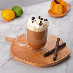 250ml Danny Home Double Walled Glass Mug with Handle (2 Pcs) - Image 3