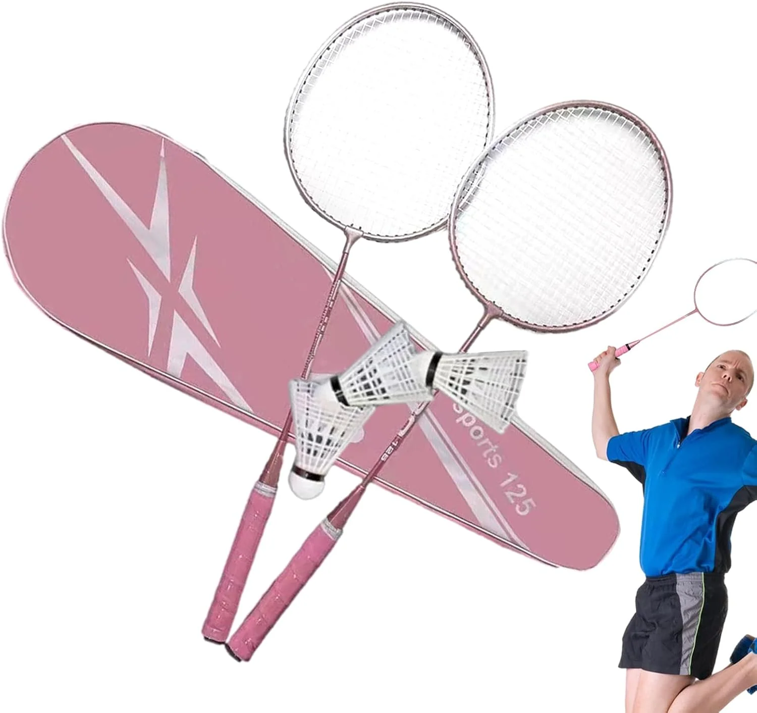 2pcs Badminton Rackets And Carrying Bag Set Badminton Racquet Set Indoor Outdoor Sports - Image 5