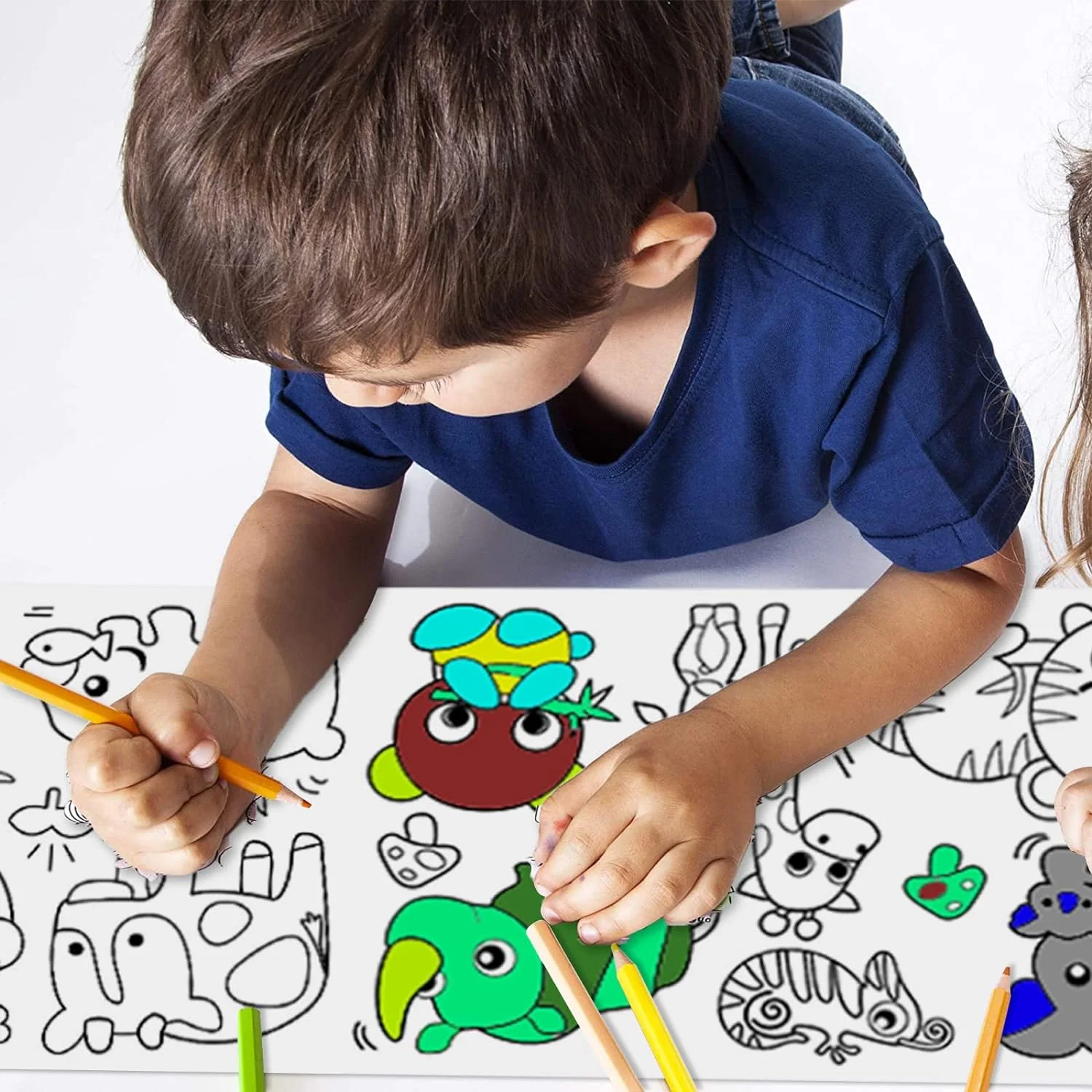 2Pcs Children's Drawing Roll, Drawing Paper for Kids,Coloring Paper for Art - Image 7