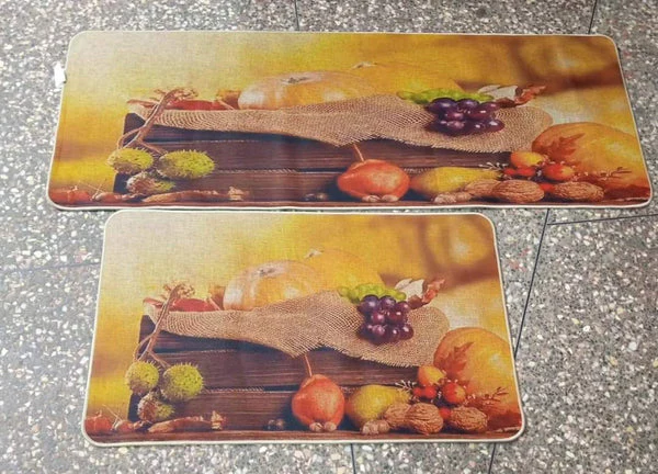2pcs Exquisite Rubber Bottom Kitchen Mats - Image 5