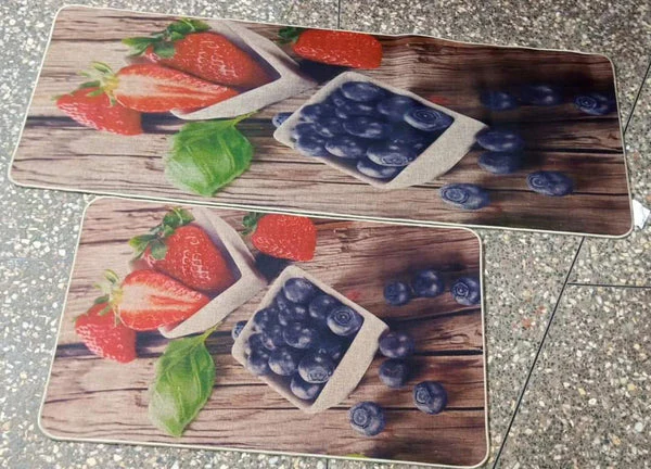 2pcs Exquisite Rubber Bottom Kitchen Mats - Image 6