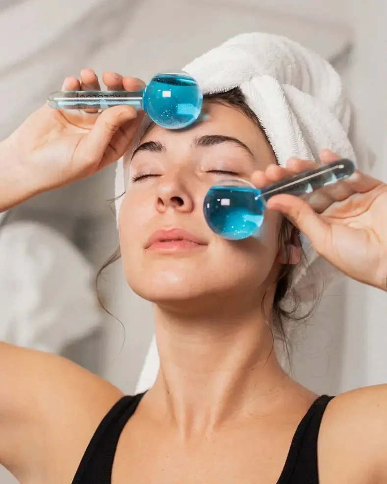 2pcs Ice Globes for Facials Massage Tool Set - Image 2