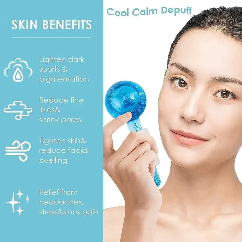 2pcs Ice Globes for Facials Massage Tool Set - Image 5