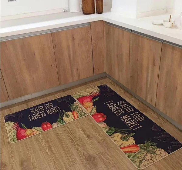 2pcs kitchen mats with rubber super non-slip underside - Image 5