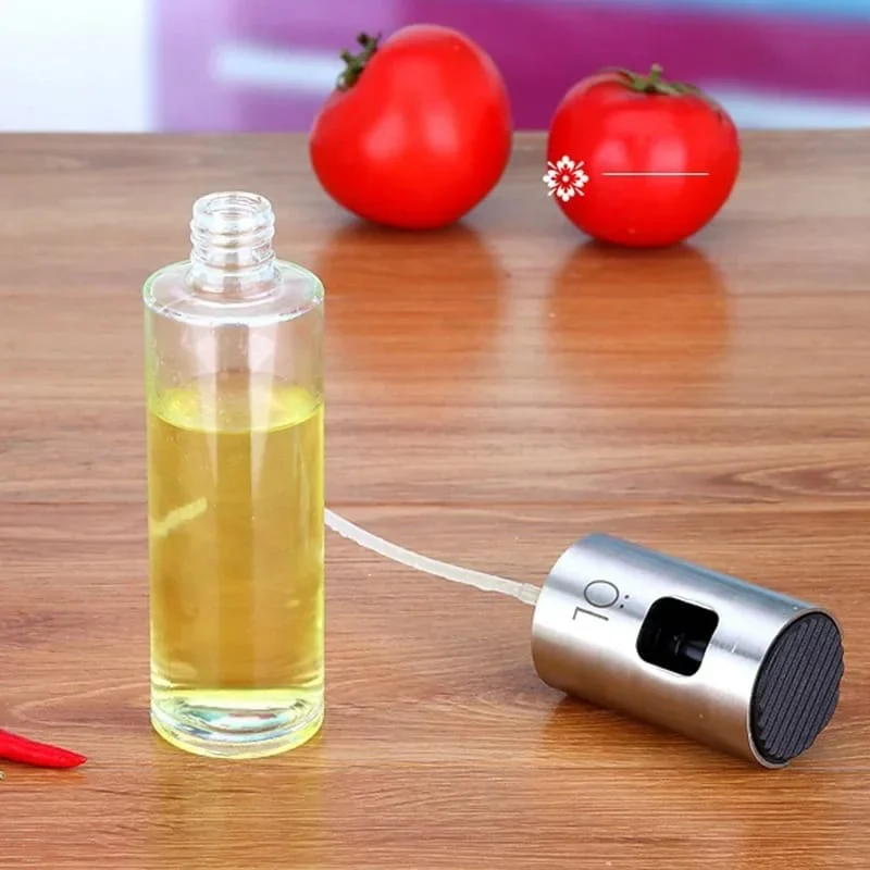 Glass Oil Spray Bottle, 100ml Olive Oil Sprayer & Oil Mister, Cooking Oil Spray Bottle, Oil Dispenser Spray for Kitchen, BBQ, Salad & Air Fryer - Image 2