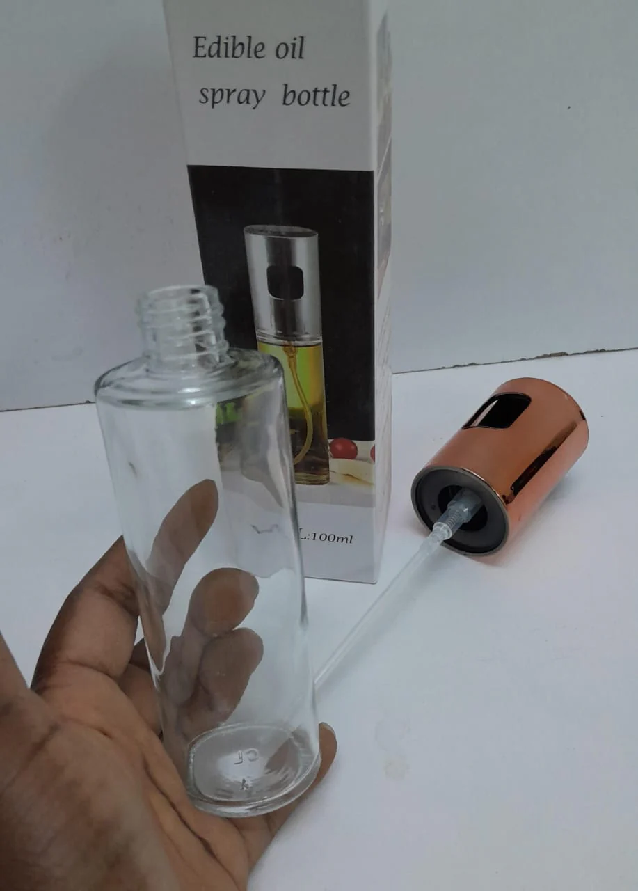 Glass Oil Spray Bottle, 100ml Olive Oil Sprayer & Oil Mister, Cooking Oil Spray Bottle, Oil Dispenser Spray for Kitchen, BBQ, Salad & Air Fryer - Image 3