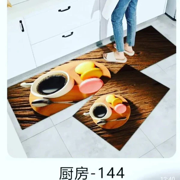 2pcs Rubber bottom kitchen mats - Image 4