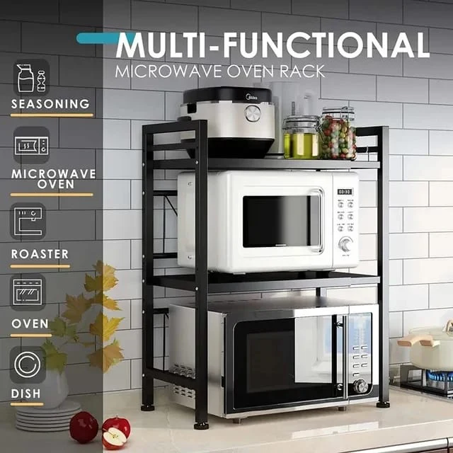 2Tier Telescopic Adjustable Microwave stand - Image 5