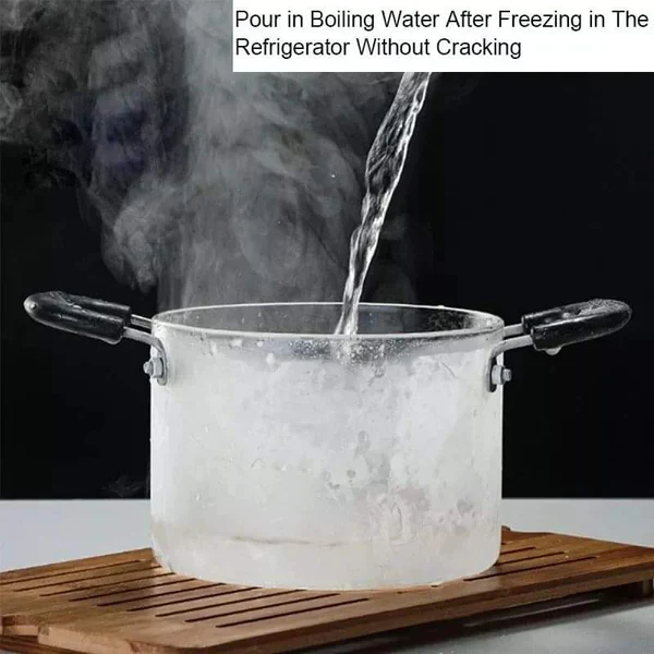 3.5 Litres Heavy duty glass cooking pot - Image 4