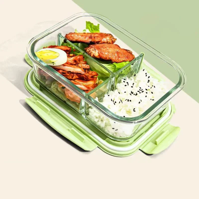 3 Grid Microwave Lunch Box Large Capacity 1400mls - Image 2