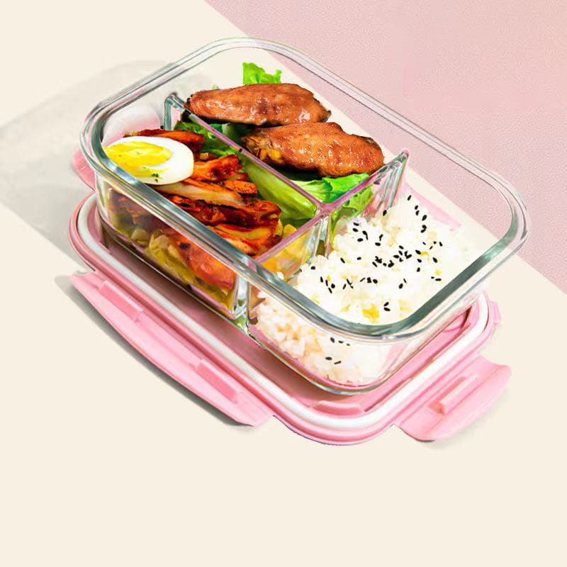 3 Grid Microwave Lunch Box Large Capacity 1400mls - Image 3