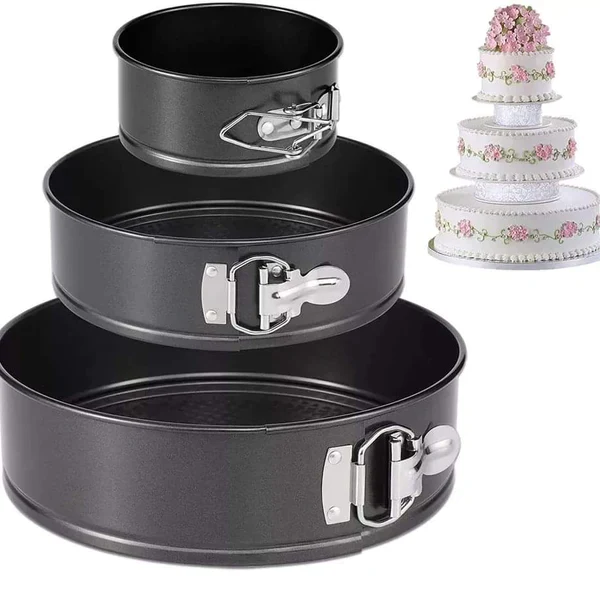 3 in 1 baking cake mould set - Image 2