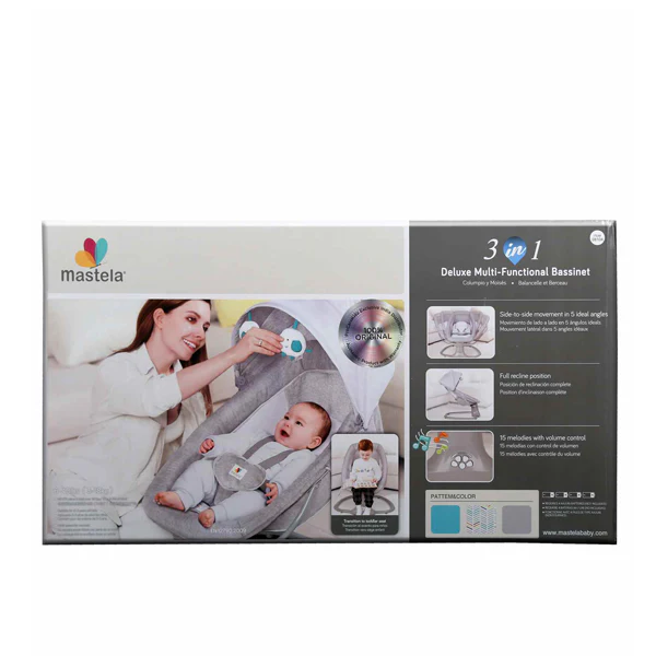3 in 1 Mastela Deluxe Remote Control Bassinet Electric - Image 4
