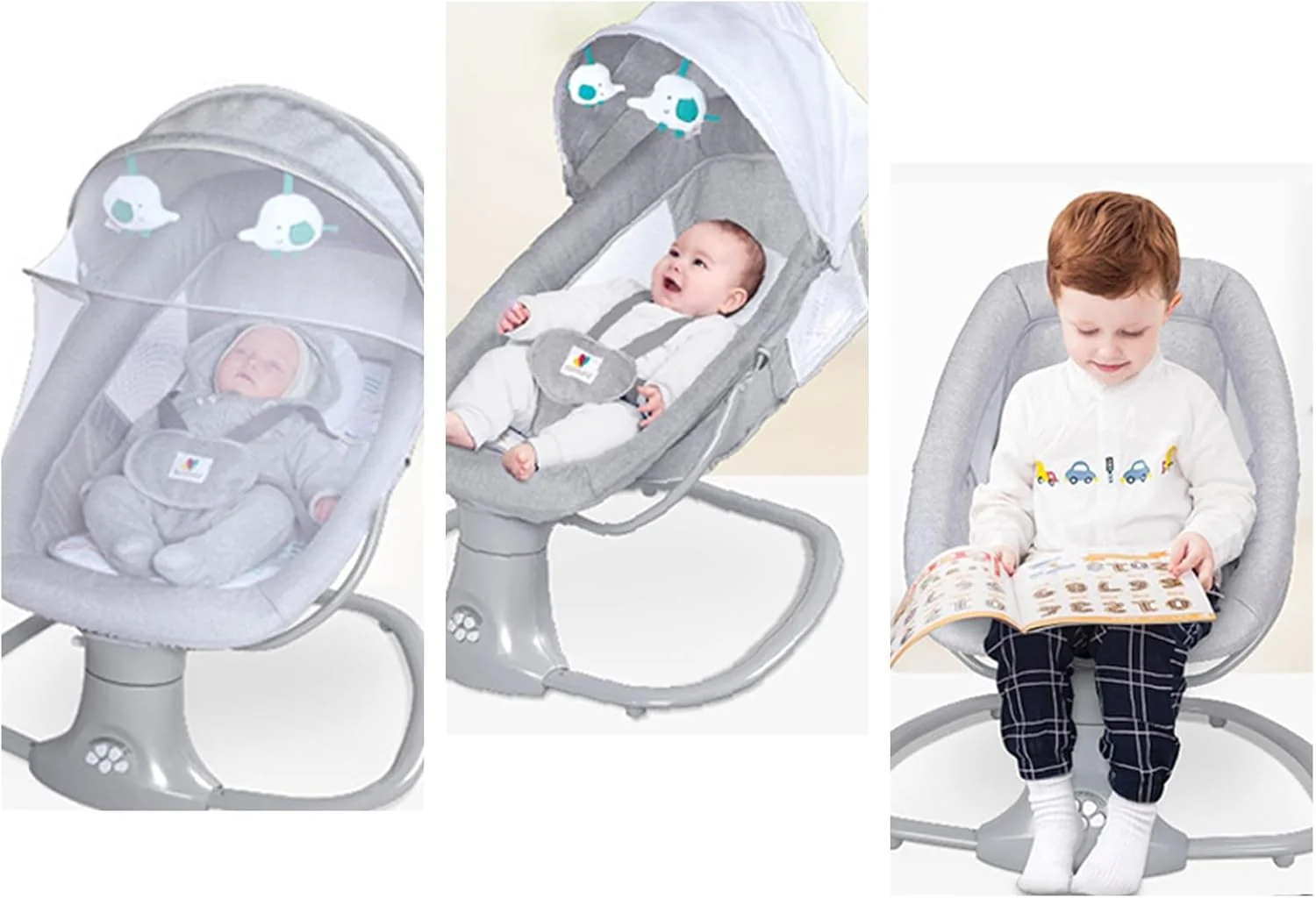 3 in 1 Mastela Deluxe Remote Control Bassinet Electric - Image 6