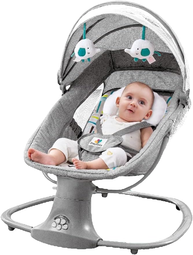 3 in 1 Mastela Deluxe Remote Control Bassinet Electric - Image 8