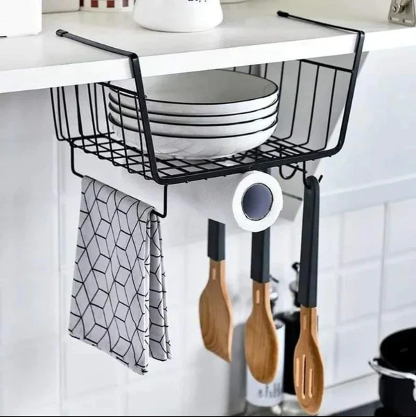 3 in 1 Metallic Under the Shelves Organizers - Image 2