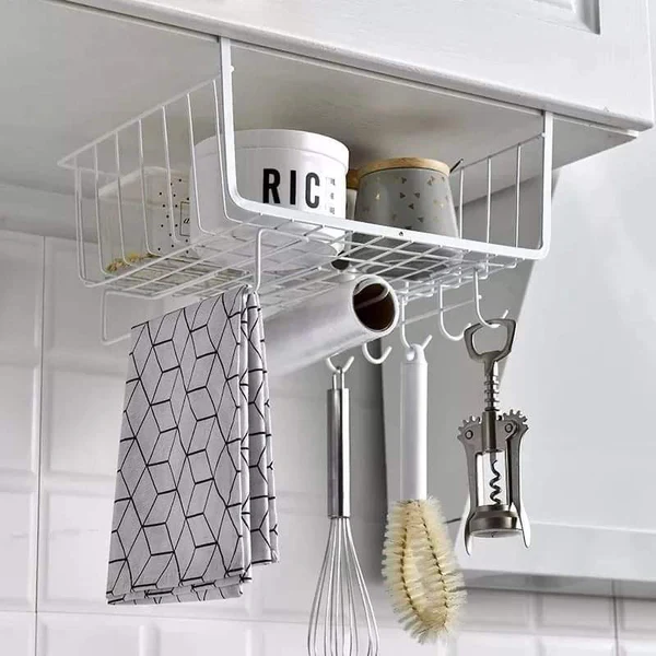 3 in 1 Metallic Under the Shelves Organizers - Image 3
