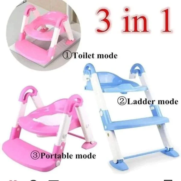3 in 1 Toilet ladder/Kids Toilet Trainer - Image 2