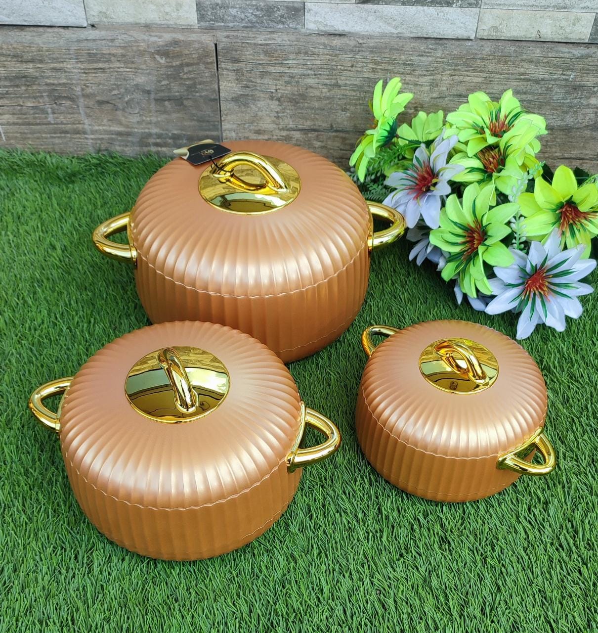 3 pcs Luxurious insulated Hotpots - Image 3