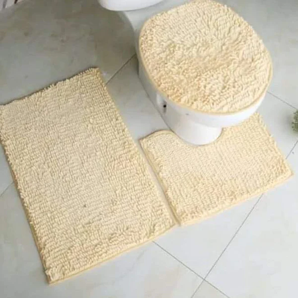 3 pcs Microfiber toilet mat set - Image 10