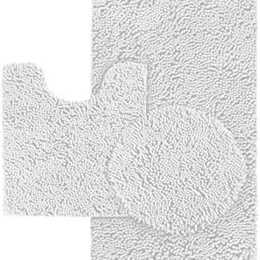 3 pcs Microfiber toilet mat set - Image 11