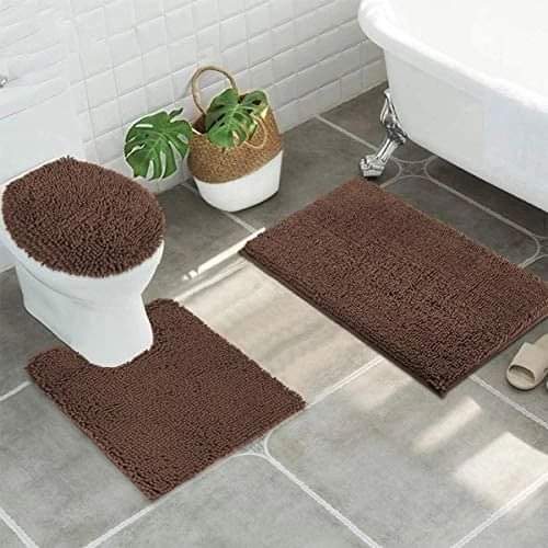 3 pcs Microfiber toilet mat set - Image 5