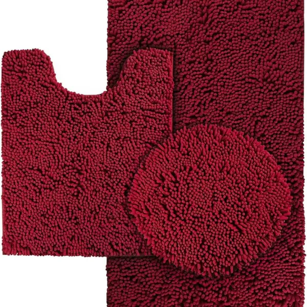 3 pcs Microfiber toilet mat set - Image 8