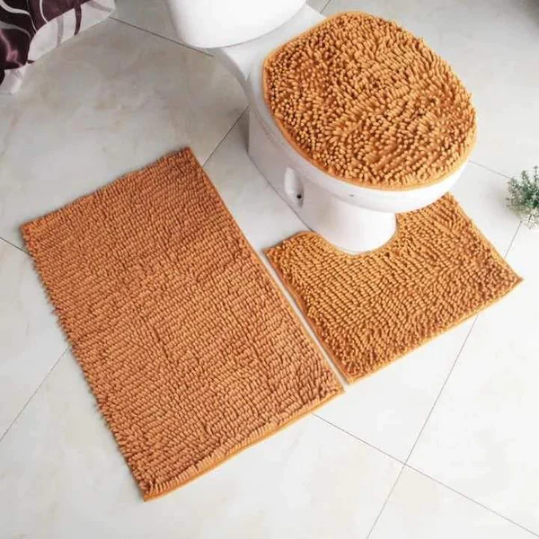 3 pcs Microfiber toilet mat set - Image 9