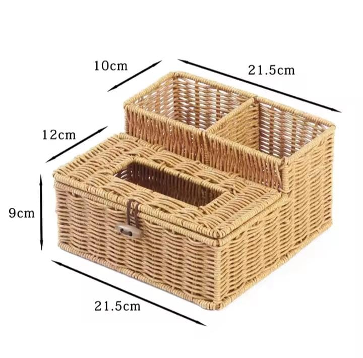 3 slots storage organizer with serviette holder - Image 2