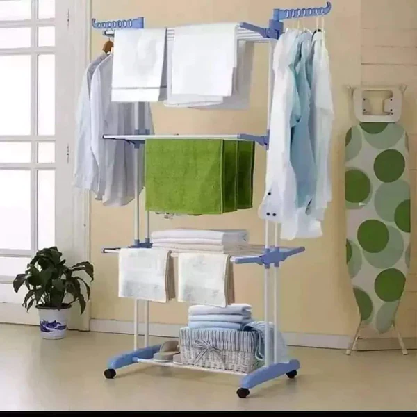 3 tier collapsible outdoor clothes Drying rack - Image 6