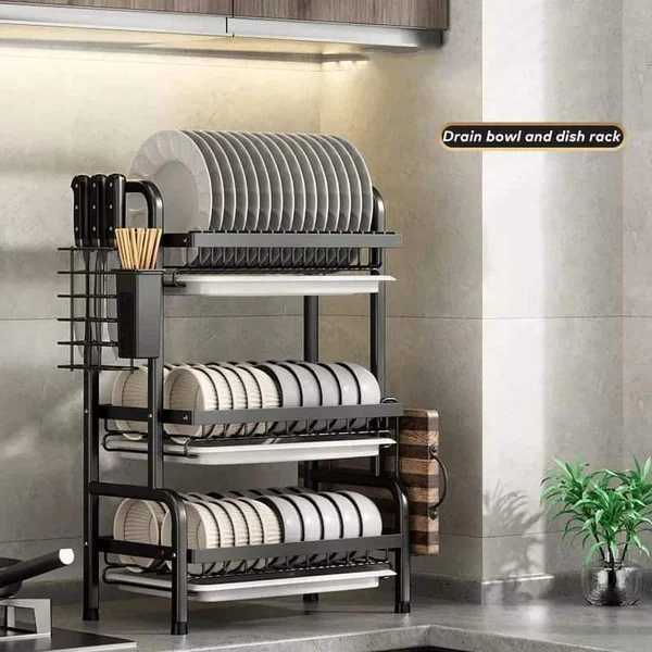 3 Tier dish storage rack - Image 2