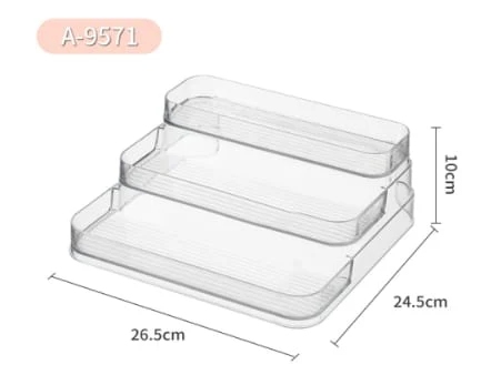 3 Tier Multipurpose Shelf PET Cosmetic Organizer - Image 3