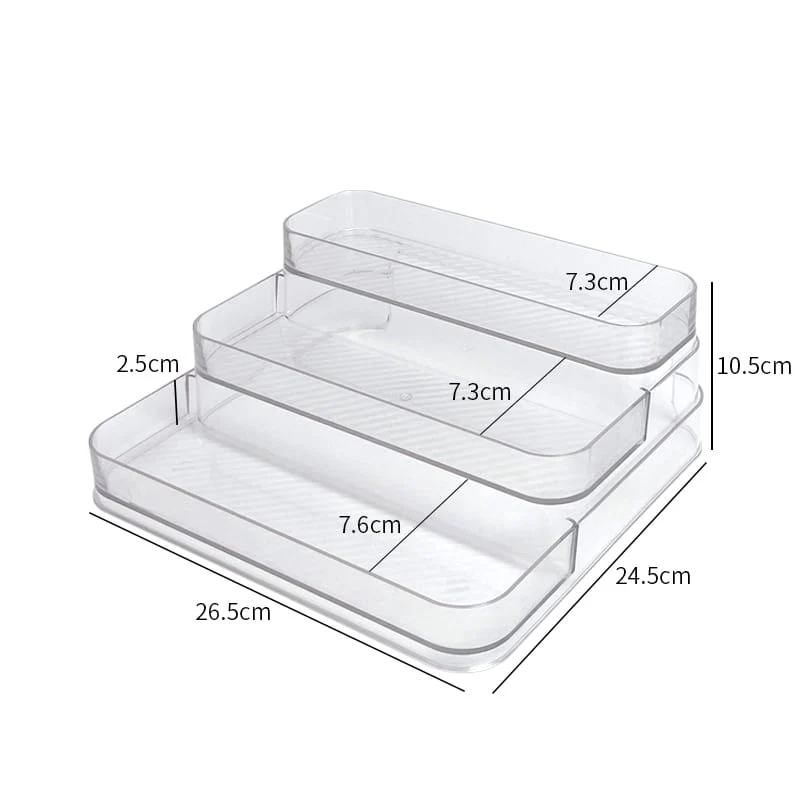 3 Tier Multipurpose Shelf PET Cosmetic Organizer - Image 5