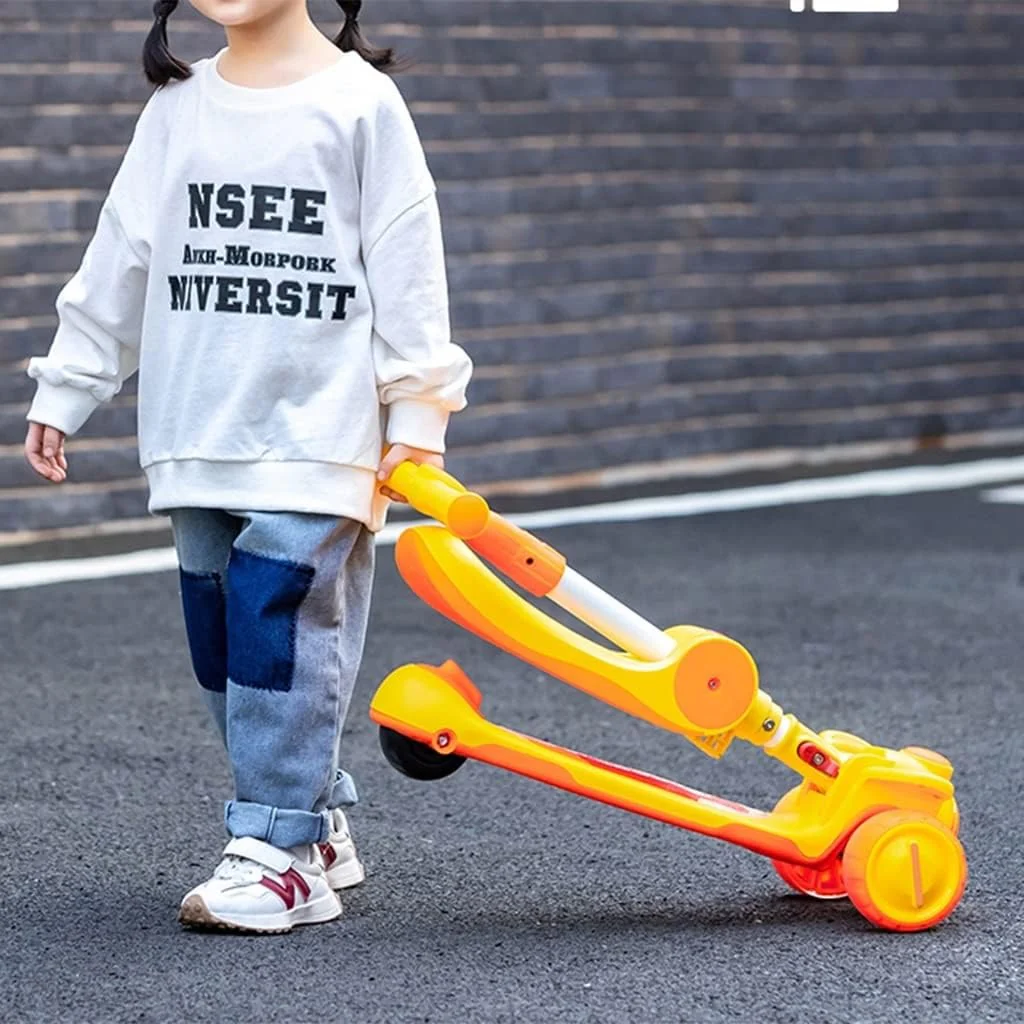3 Wheeled Scooter for Kids, 2-in-1 Sit Stand Child Toy Kick Scooters - Image 5