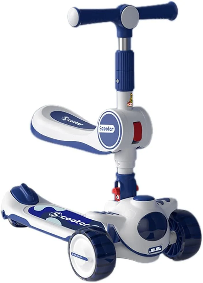 3 Wheeled Scooter for Kids, 2-in-1 Sit Stand Child Toy Kick Scooters - Image 6
