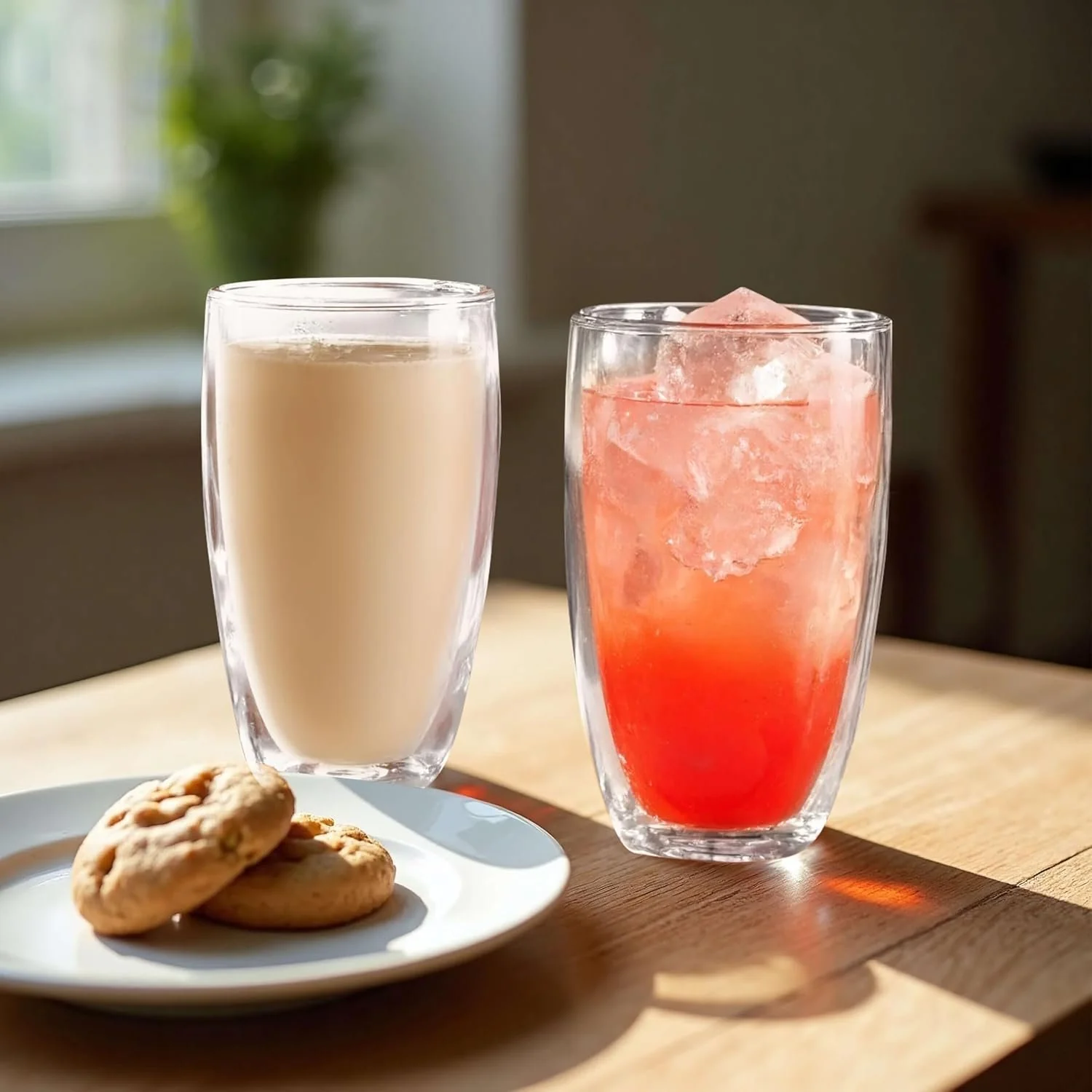 300ml 2-Pcs Danny Home Borosilicate Double Walled Cappuccino Glasses Set - Image 6