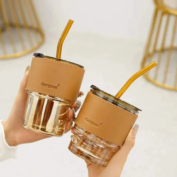 300ml Cup with straw and removable cover - Image 4