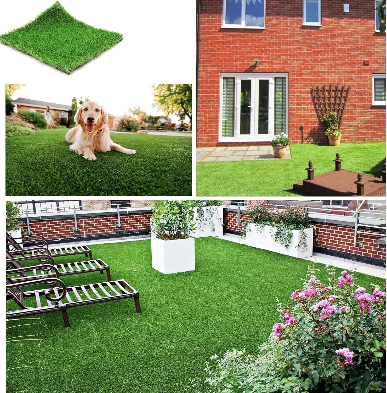 35 MM Artificial Grass Mat Carpet for Balcony - for Home Decoration 2m2(4 meter square roll) - Image 3