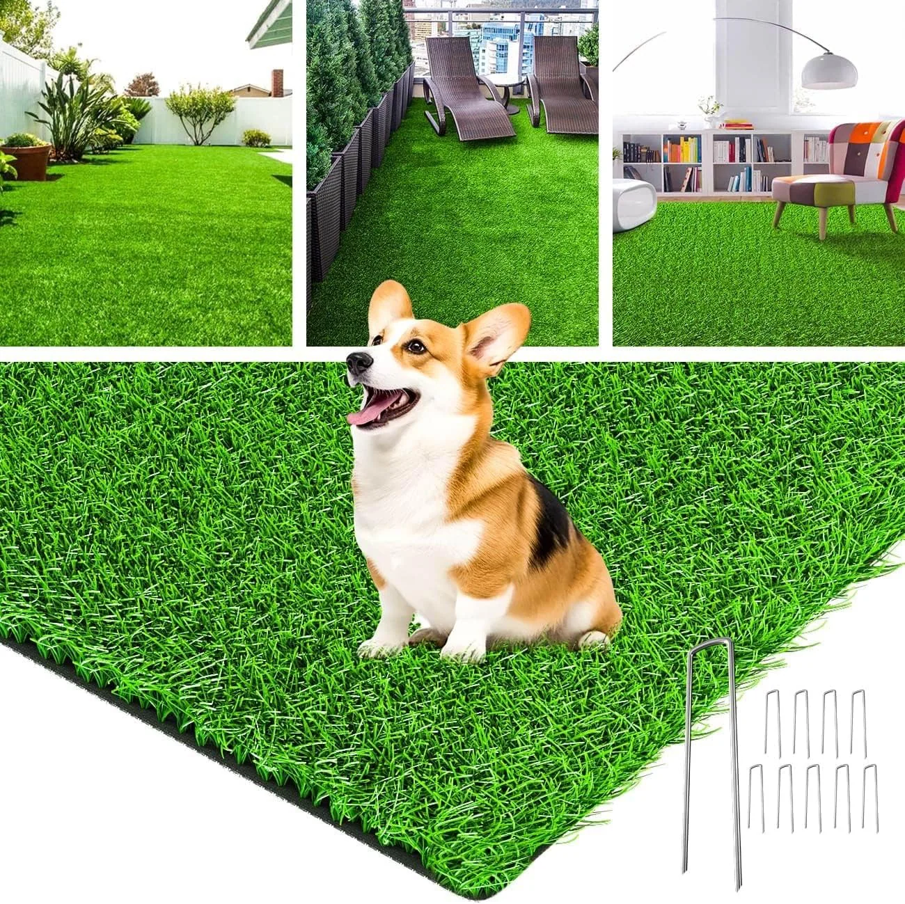 35 MM Artificial Grass Mat Carpet for Balcony - for Home Decoration 2m2(4 meter square roll) - Image 4