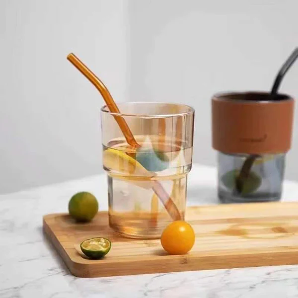 350ml Glass Tumbler with a Leather protective Sleeve - Image 5