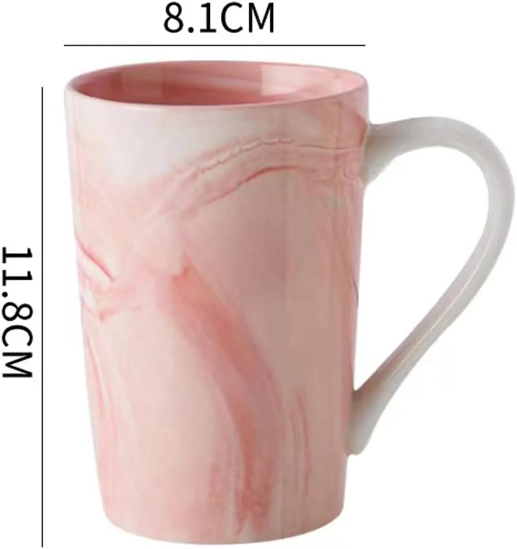 350ml Marble Ceramic Tea & Coffee Mug Set of 6 – Microwave & Dishwasher Safe, Home & Office Cup Set - Image 3