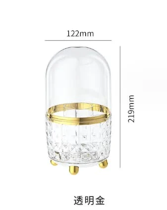 Makeup Brush Holder, 360 Rotating Makeup Brush Organizer, Dustproof Make Up Organizers and Storage - Image 5