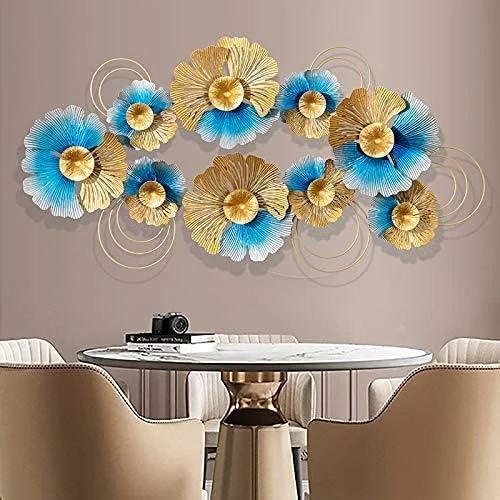 3D Creative Metal Wall Art Decor, Modern Ginkgo Leaves Wrought Iron Wall Hanging - Image 4