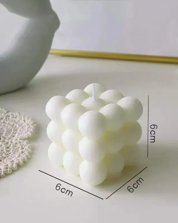3D Non-stick Bubble Cube Candles Silicone Mold - Image 6