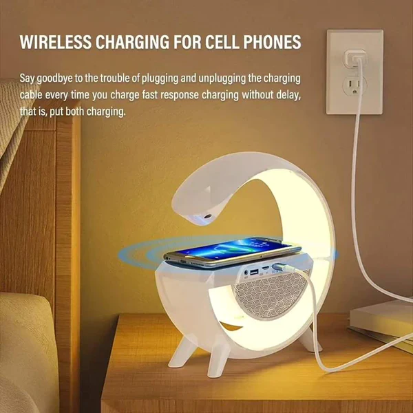 3in 1 Rainbow Light/Wireless Charger)Speaker - Image 2