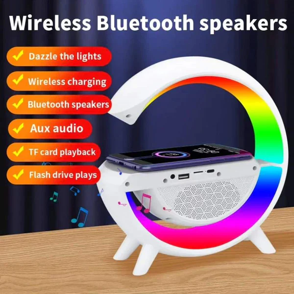 3in 1 Rainbow Light/Wireless Charger)Speaker - Image 3